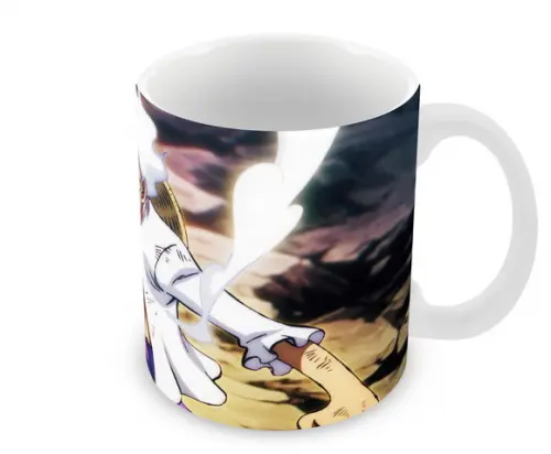 Caneca Polímero Luffy Gear 5 One Piece Personalizada