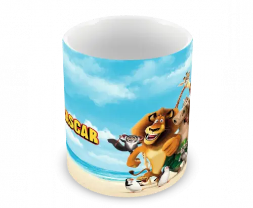 Caneca Polímero Madagascar Personalizada