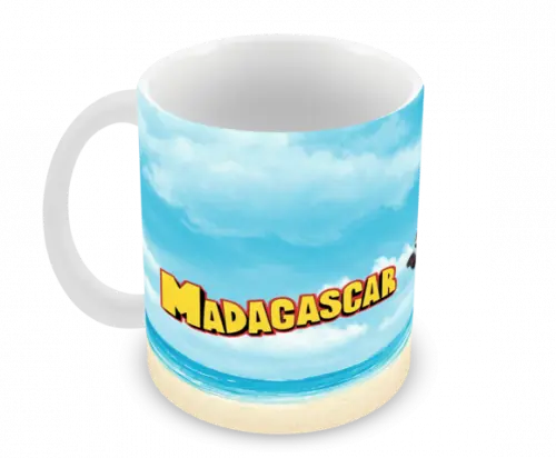 Caneca Polímero Madagascar Personalizada