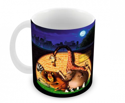 Caneca Polímero Madagascar Personalizada