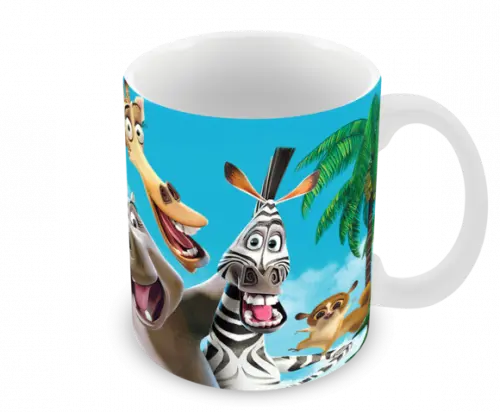 Caneca Polímero Madagascar Personalizada