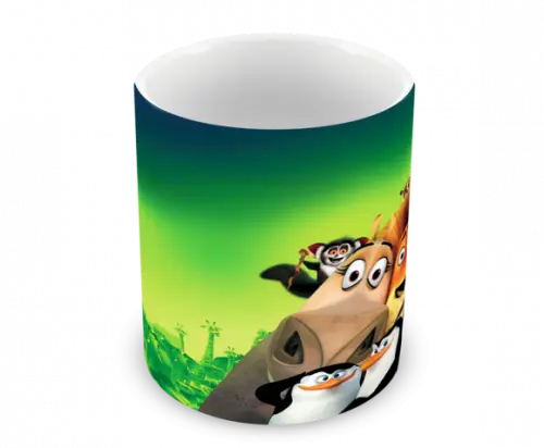 Caneca Polímero Madagascar Personalizada
