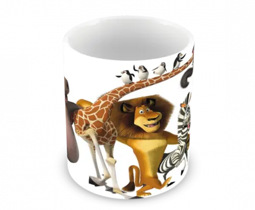 Caneca Polímero Madagascar Personalizada