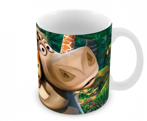 Caneca Polímero Madagascar Personalizada