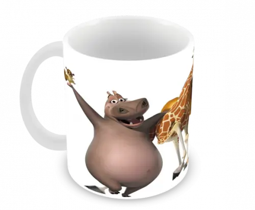 Caneca Polímero Madagascar Personalizada