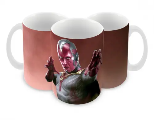Caneca Polímero Marvel Visão Personalizada