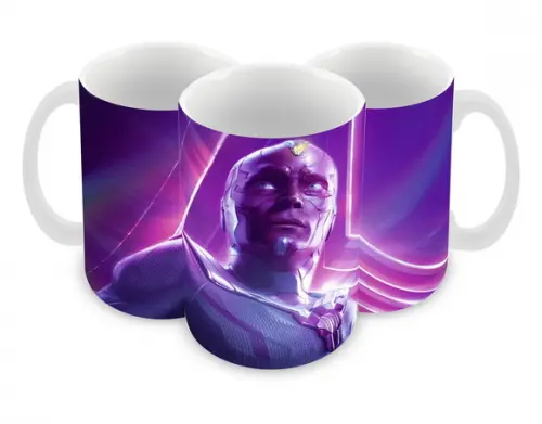 Caneca Polímero Marvel Visão Personalizada