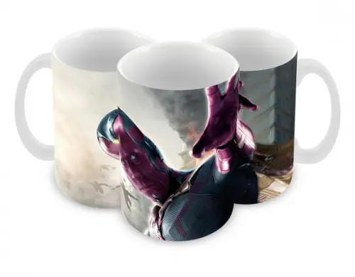 Caneca Polímero Marvel Visão Personalizada