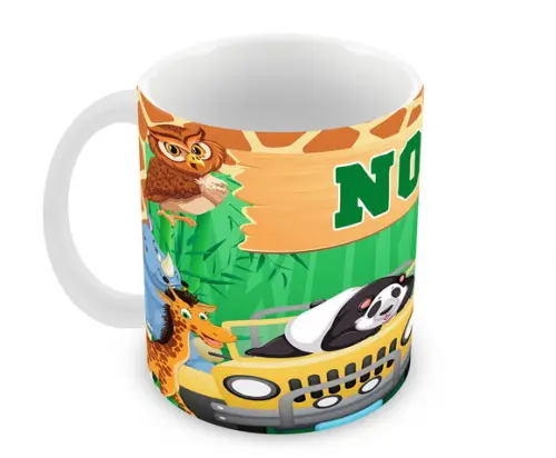 Caneca Polímero Mickey na Selva Personalizada