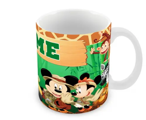 Caneca Polímero Mickey na Selva Personalizada