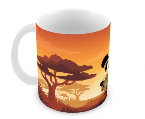 Caneca Polímero Mickey na Selva Personalizada