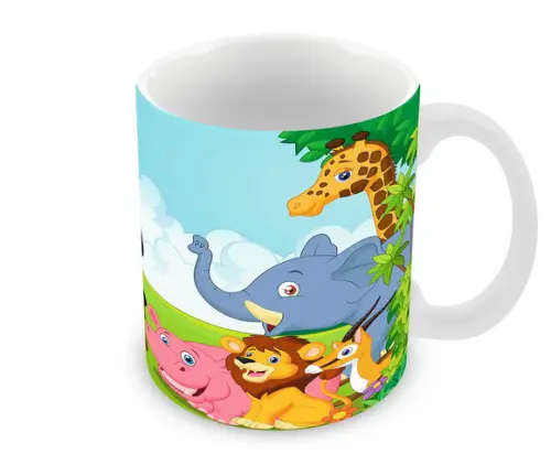 Caneca Polímero Mickey na Selva Personalizada
