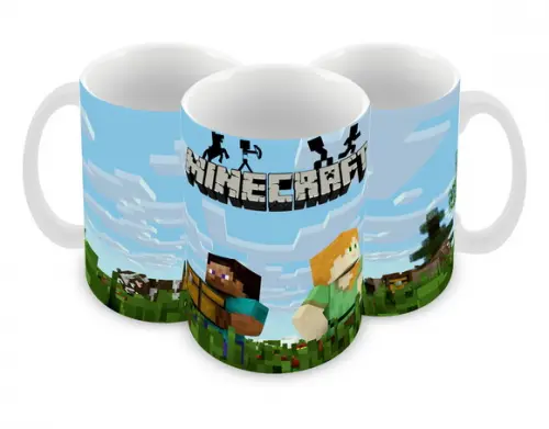 Caneca Polímero Minecraft Personalizada