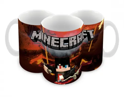 Caneca Polímero Minecraft Personalizada