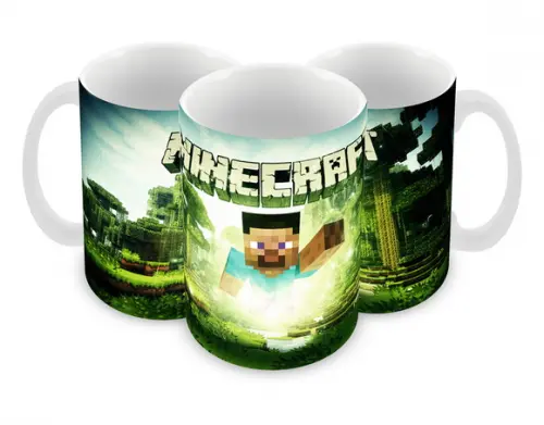 Caneca Polímero Minecraft Personalizada