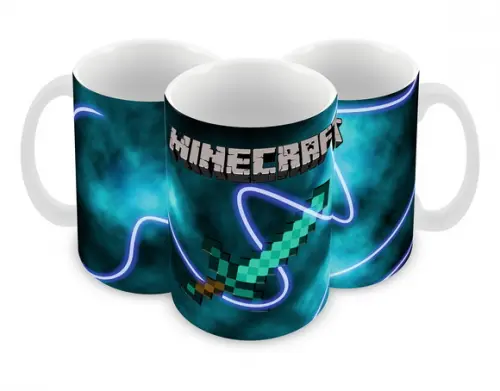 Caneca Polímero Minecraft Personalizada