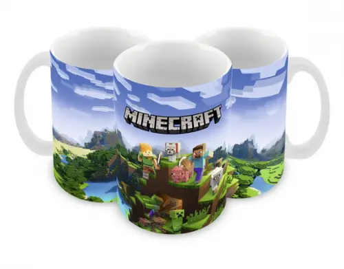 Caneca Polímero Minecraft Personalizada