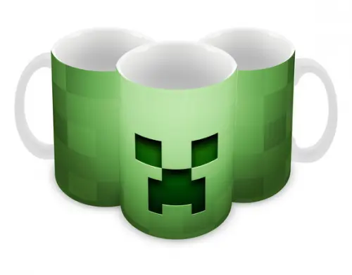 Caneca Polímero Minecraft Personalizada