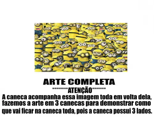 Caneca Polímero Minions Personalizada