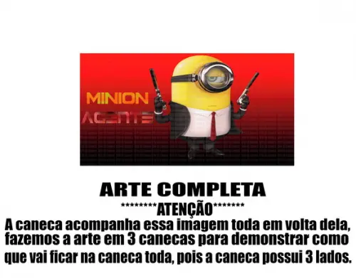 Caneca Polímero Minions Personalizada