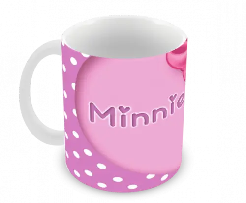 Caneca Polímero Minnie Personalizada