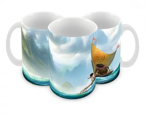 Caneca Polímero Moana Personalizada