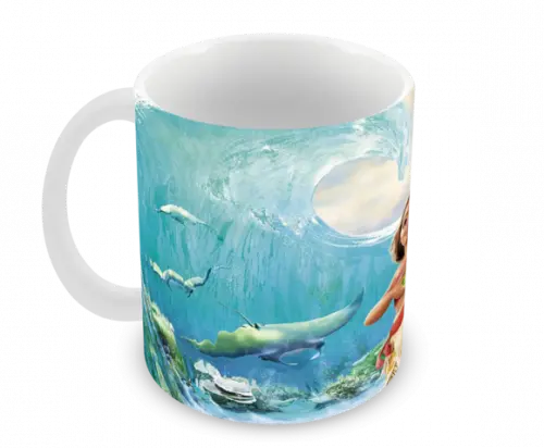 Caneca Polímero Moana Personalizada