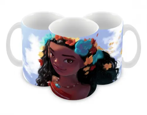 Caneca Polímero Moana Personalizada