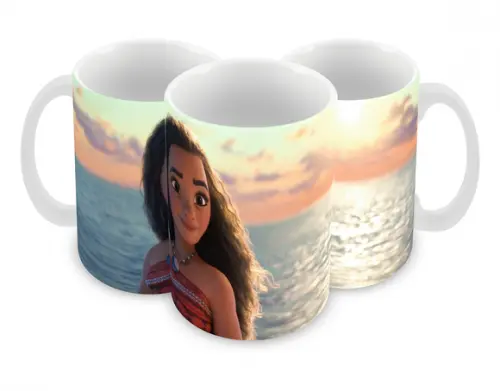 Caneca Polímero Moana Personalizada