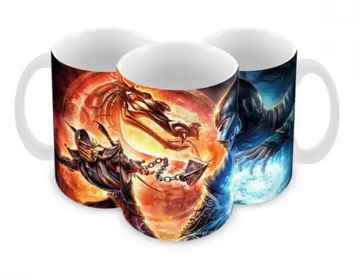 Caneca Polímero Mortal Kombat Personalizada