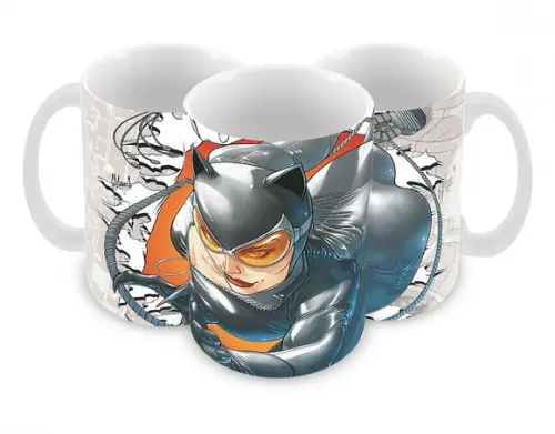 Caneca Polímero Mulher Gato Personalizada