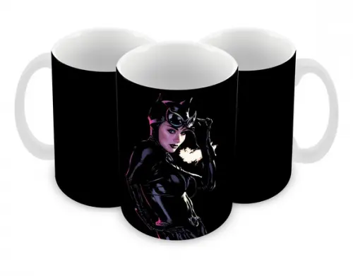 Caneca Polímero Mulher Gato Personalizada