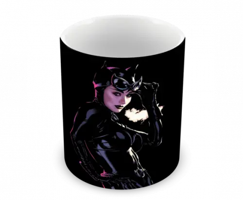 Caneca Polímero Mulher Gato Personalizada