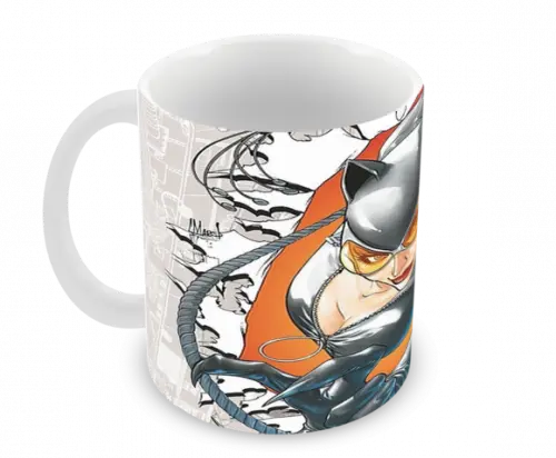Caneca Polímero Mulher Gato Personalizada