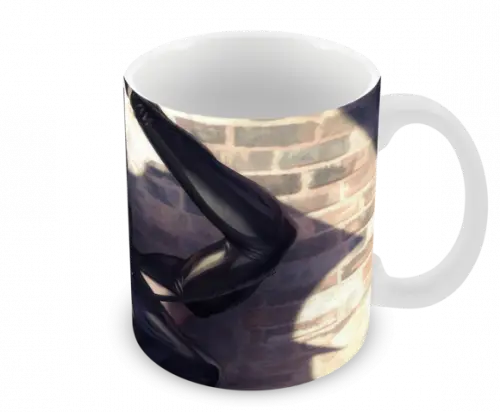 Caneca Polímero Mulher Gato Personalizada