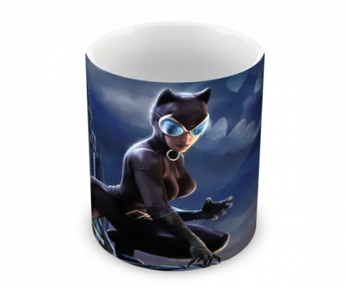 Caneca Polímero Mulher Gato Personalizada