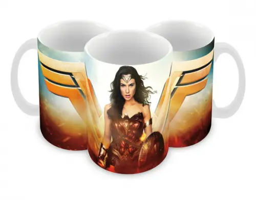 Caneca Polímero Mulher Maravilha Personalizada