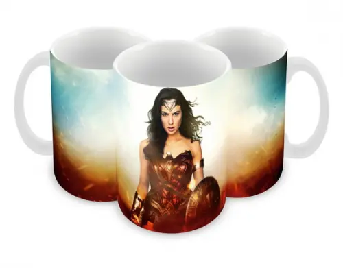Caneca Polímero Mulher Maravilha Personalizada