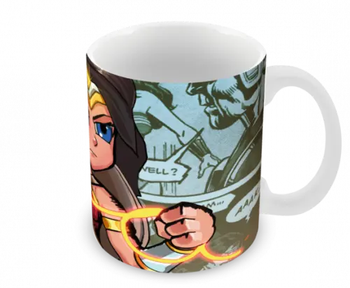 Caneca Polímero Mulher Maravilha Personalizada