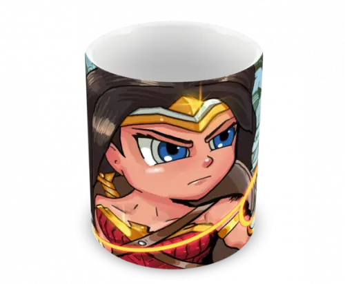 Caneca Polímero Mulher Maravilha Personalizada