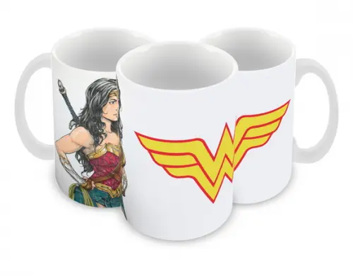 Caneca Polímero Mulher Maravilha Personalizada