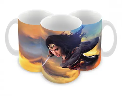 Caneca Polímero Mulher Maravilha Personalizada