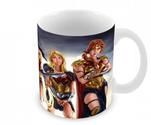 Caneca Polímero Mulher Maravilha Personalizada