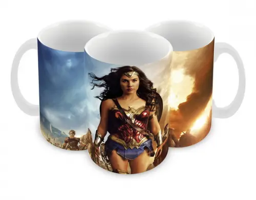 Caneca Polímero Mulher Maravilha Personalizada