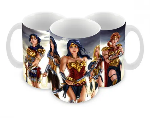 Caneca Polímero Mulher Maravilha Personalizada
