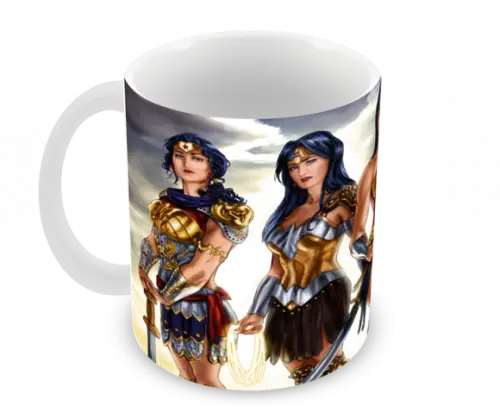 Caneca Polímero Mulher Maravilha Personalizada