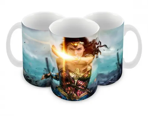 Caneca Polímero Mulher Maravilha Personalizada
