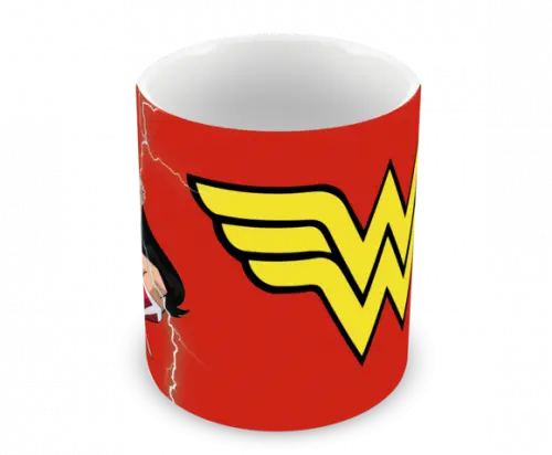 Caneca Polímero Mulher Maravilha Personalizada