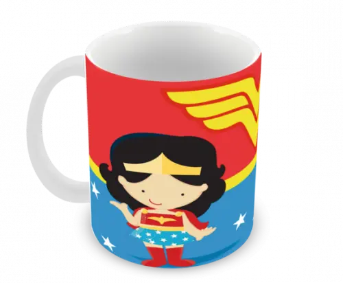 Caneca Polímero Mulher Maravilha Personalizada