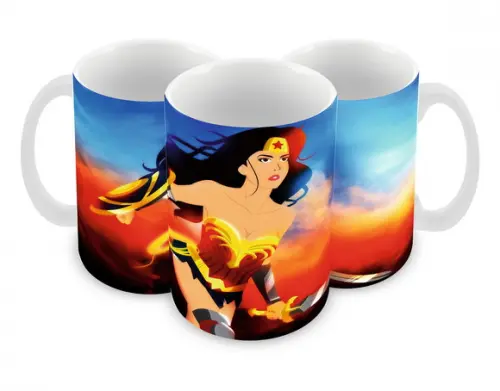Caneca Polímero Mulher Maravilha Personalizada